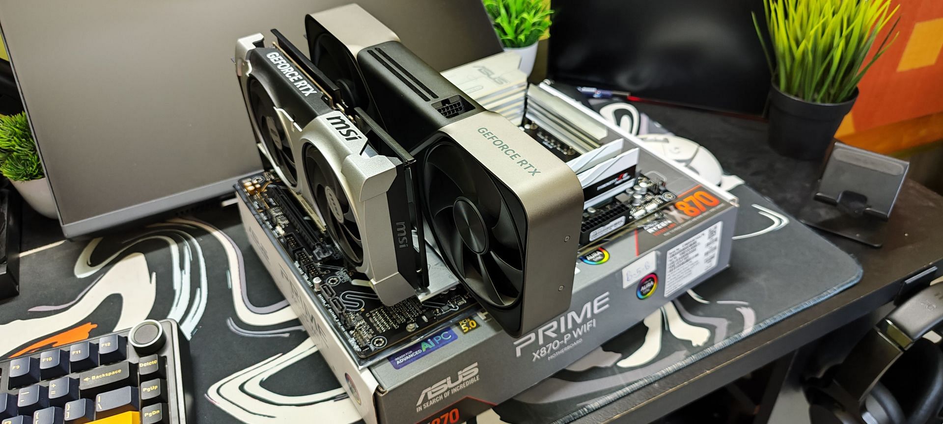 The Ryzen 9 9950X3D was tested on the Prime X870-P motherboard (Image via Sportskeeda)